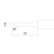 Kép 2/2 - Pákahegy 28003-as pákához - 2 db / bliszter  Fahrenheit: 28923N