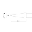 Kép 2/2 - Pákahegy 28020-as pákához - 2 db / bliszter  Fahrenheit: 28934