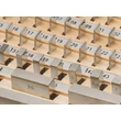 Kép 1/2 - Mérőhasáb készlet, acél, 9 darabos, I-es pontossági osztály (0,991-0,999mm) HITEC 500-61