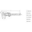 Kép 2/2 - ABSOLUTE DIGIMATIC IP67 tolómérő 300/0,01mm IP67 Mitutoyo 500-708-20