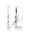Kép 2/2 - Digitális magasságmérő 0-200/0,01mm +/-0,03mm ABSOLUTE adatkimenettel Mitutoyo 570-227