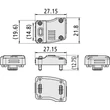 Kép 2/2 - Adapter U-WAVE fit IP67-es modell digitális mikromérekhez Mitutoyo 02AZF310