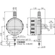 Kép 2/2 - Digitális mérőóra ID-C, hátlap füllel, 12,7mm, col/mm választható leolvasás, ANSI  Mitutoyo 543-702