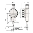 Kép 2/2 - Digitális mérőóra ID-C, 25,4mm/0.0005"/0.01 mm, col/mm, sík hátlap, ANSI  Mitutoyo 543-727B