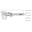 Kép 2/2 - Digitális ABS AOS Tolómérő 0-150 mm, mm/coll, görgővel, sík mélységmérővel Mitutoyo 500-196-30