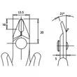 Kép 2/2 - Elektronikai oldalcsípő fogó Wetec 170-EC 140mm