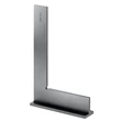 Kép 1/2 - Precíziós acél derékszög, talpas, rozsdamentes DIN 875-1, 200x130 mm szár: 30x6 mm Asimeto 300-93