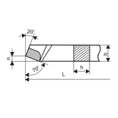 ISO 1 Egyenes esztergakés