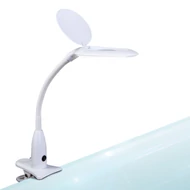 Asztali LED lámpa - nagyítóval - csipeszes - fehér Handy 10800 Asztali LED lámpa - nagyítóval - csipeszes - fehér Handy 10800