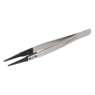 Szénszálas műanyag cserélhető hegyű ESD-biztos csipesz 130 mm, finom hegyekkel Lindström TL 242CFR-SA