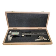 Mérőeszköz készlet, 2 részes (digitális tolómérő+mérőhíd), fadobozban: MIB 01005004 Mérőeszköz készlet, 2 részes (digitális tolómérő+mérőhíd), fadobozban: MIB 01005004