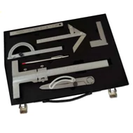 Mérőeszköz készlet, 7 részes (távolságmérő, szögmérő, stb.) fém kofferban MIB 01005016 Mérőeszköz készlet, 7 részes (távolságmérő, szögmérő, stb.) fém kofferban MIB 01005016