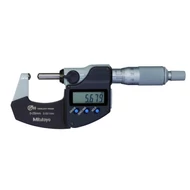 Digitális csőmérő mikrométer 0-25/0,001mm, gömbölyű ülék és mérőorsó, adatkimenettel IP65 Mitutoyo 395-271-30