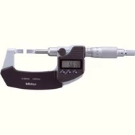 Digitális pengésmikrométer 0-25/0,001mm pengés ülék és mérőorsó 0,75mm, adatkimenettel Mitutoyo 422-230-30