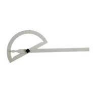 Acél szögmérő, krómozott, dupla skálás 120x150mm, 0-180/1fok MIB 05058001