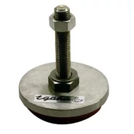 Géptalp Egana F-60X, rozsdamentes, poliuretán talppal teherbírás:200-800 kg, menet: M12