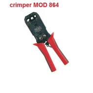 Crimper Mod 864 krimpelő szerszám 4-6-8 pólusú telefon és adatkábel csatlakozókhoz vágó- és csupaszoló funkciókkal  Weidmüller
