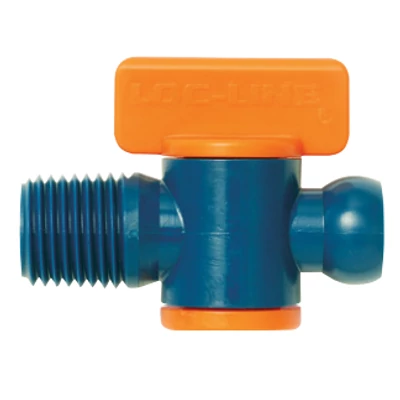 1/4" NPT külsőmenetes zárócsap (60°-os szögű kúpos menetű) LOC-LINE: 121192