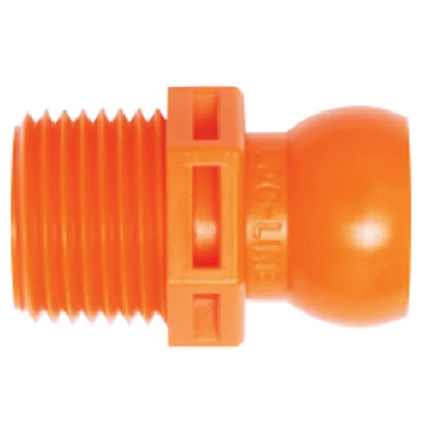 1/2" NPT külsőmenetes gömbcsatlakozó 1/2" rendszerhez LOC-LINE 151805