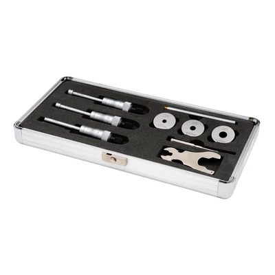Hárompontos analóg furatmikrométer készlet 6-12mm 3db 0.001mm ±0.004mm Asimeto 209-63-8 Hárompontos analóg furatmikrométer készlet 6-12mm 3db 0.001mm ±0.004mm Asimeto 209-63-8