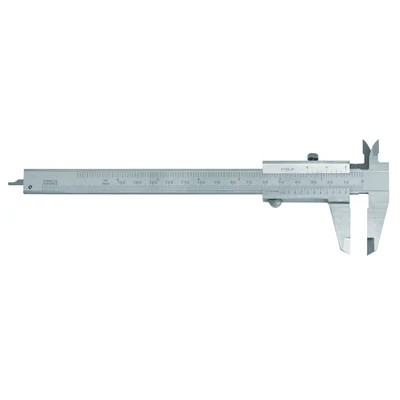 Balkezes analóg tolómérő csavarrögzítéssel 0-150mm /0.05mm 1/128" Asimeto 102-02