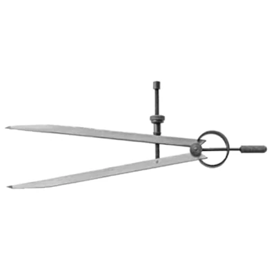 Rugós körző edzett csúccsal 125 mm Asimeto: 1400-002