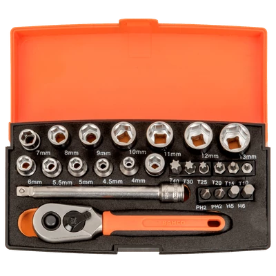 Dugókulcs-készlet 1/4", 25-részes Bahco: SL25