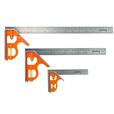 Kombinált derékszög libellával, rajztűvel 300 mm Bahco CS300