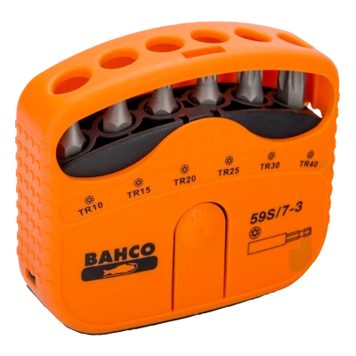 Bit készlet, 7-részes, Torx®, TR 10 - TR 40 Bahco: 59S/7-3