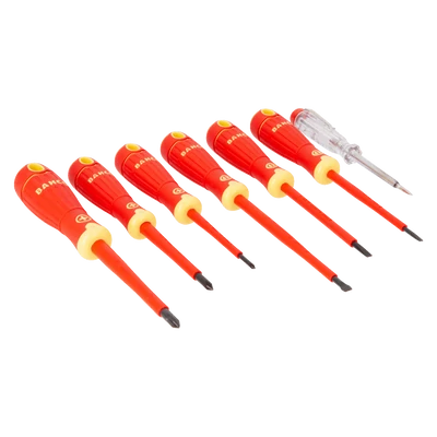 Csavarhúzó-készlet, BahcoFit, 7-részes, szigetelt, lapos + PH Bahco: B220.027 Csavarhúzó-készlet, BahcoFit, 7-részes, szigetelt, lapos + PH Bahco: B220.027