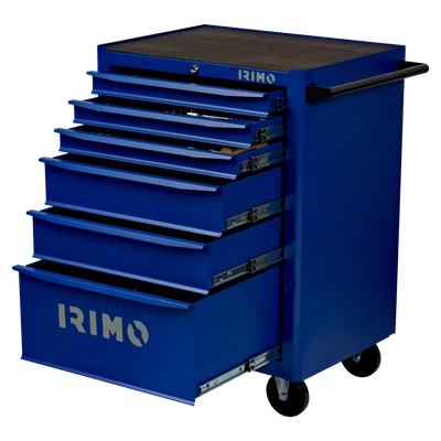 Üres szerszámkocsi 6 fiókkal, kék (RAL 5002) Irimo 9066K6