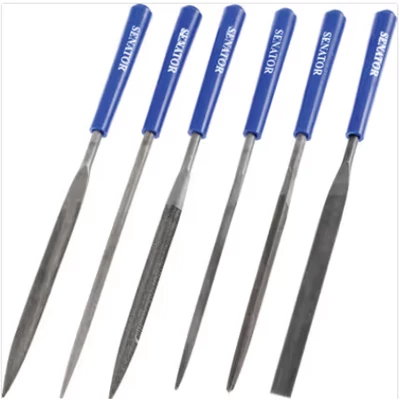 Tűreszelő készlet 160 mm 6 darabos félsimító műanyag tokban SENATOR SEN-031-6980K