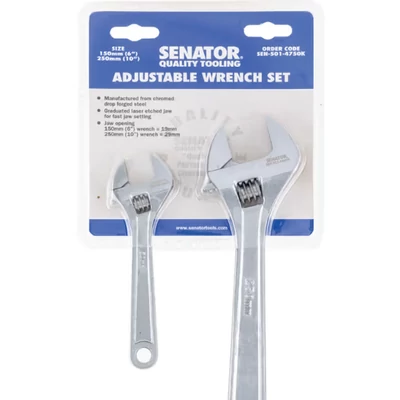 Állítható villáskulcs készlet (150mm +250mm) SENATOR SEN5014750K