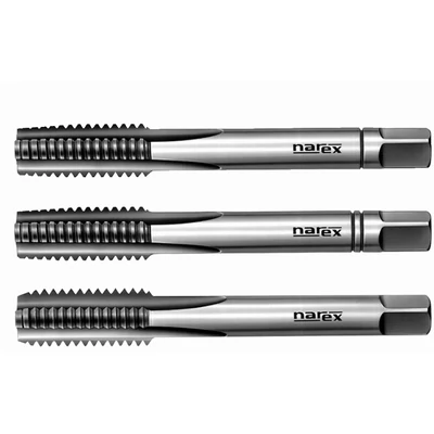 Kézi menetfúró készlet, 3 darabos HSS 223010 M12 PVC  NAREX /k.c.0200/: 101000357