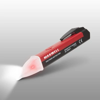 Érintés nélküli feszültség detektor - LED lámpával Maxwell: 25818