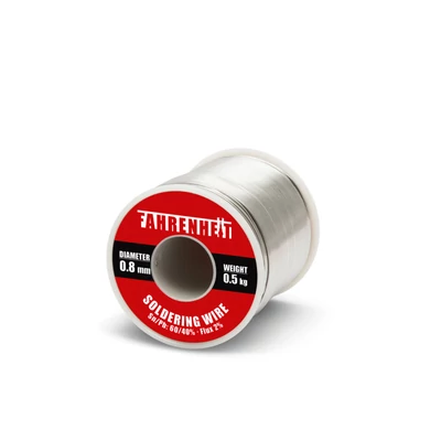 Forrasztó ón 0,8mm/0,5kg Sn60Pb40 2% Flux Fahrenheit 55084