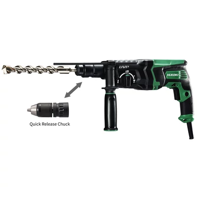 Fúró-vésőkalapács 850W (cser.tokmány) 3J 3-üzemmód 3,1Kg HIKOKI DH28PMY2WSZ