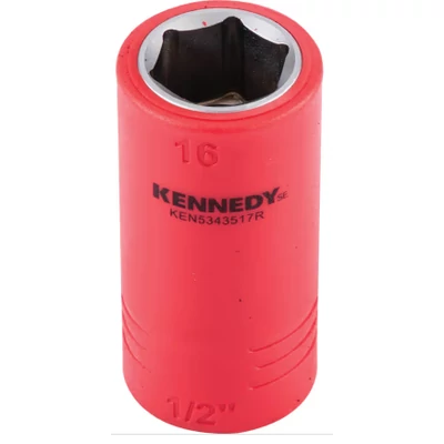 1/2" Szigetelt hatlapú dugókulcs – 16mm KENNEDY  KEN-534-3517R