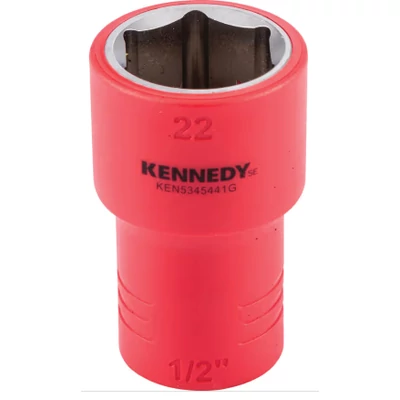 1/2" Szigetelt hatlapú dugókulcs – 22mm KENNEDY  KEN-534-5441G