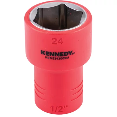 1/2" Szigetelt hatlapú dugókulcs – 24mm KENNEDY  KEN-534-3009M