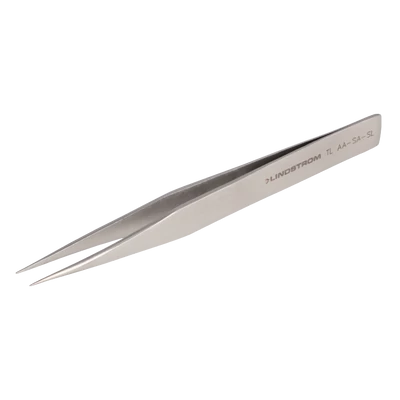 Precíziós csipesz egyenes, éles, finom heggyel, 128 mm, ESD  Lindström TL AA-SA-SL