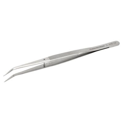 Anatómiai csipesz hajlított hegyes recés hegyű ESD 150mm Lindström Bahco: TL 649-SA