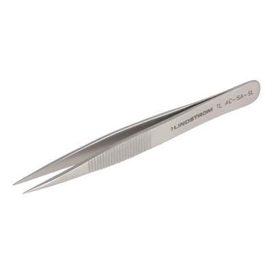 Hegyes csipesz, egyenes erős, recés fogantyúval ESD 110 mm Lindström TL AC-SA-SL