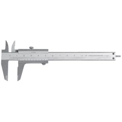 Mini tolómérő 100mm, csavarrögzítéssel, 30mm-es mérőpofával, nóniusz 1/20-29mm MIB 01004008