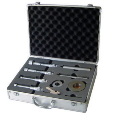 Hárompontos furatmikrométer klt. 4-részes 2 beállítógyűrűvel 50-100mm/0,005, MIB: 01022075