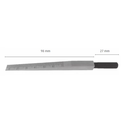 Mérőék 0,5- 7 mm/0,1mm krómozott acél MIB 08082025