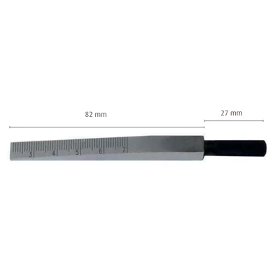 Mérőék 2-7 mm/0,1mm krómozott acél MIB 08082026