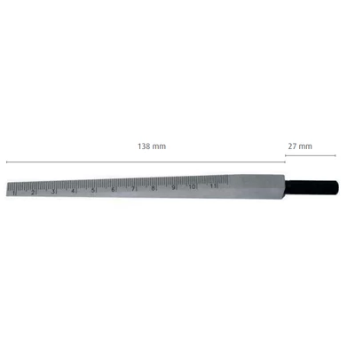 Mérőék 0,5-11mm/0,1 mm krómozott acél MIB 08082027