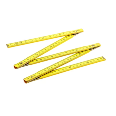 Összecsukható fa vonalzó 2m, 16x3mm, sárga  MIB 09089015