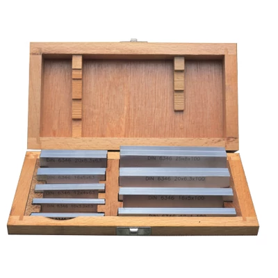 Párhuzam alátét készlet, 9 pár, hossz: 63/100 mm, DIN 6346: MIB 06062097